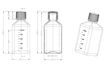 透明試劑瓶（無菌無酶）500ml